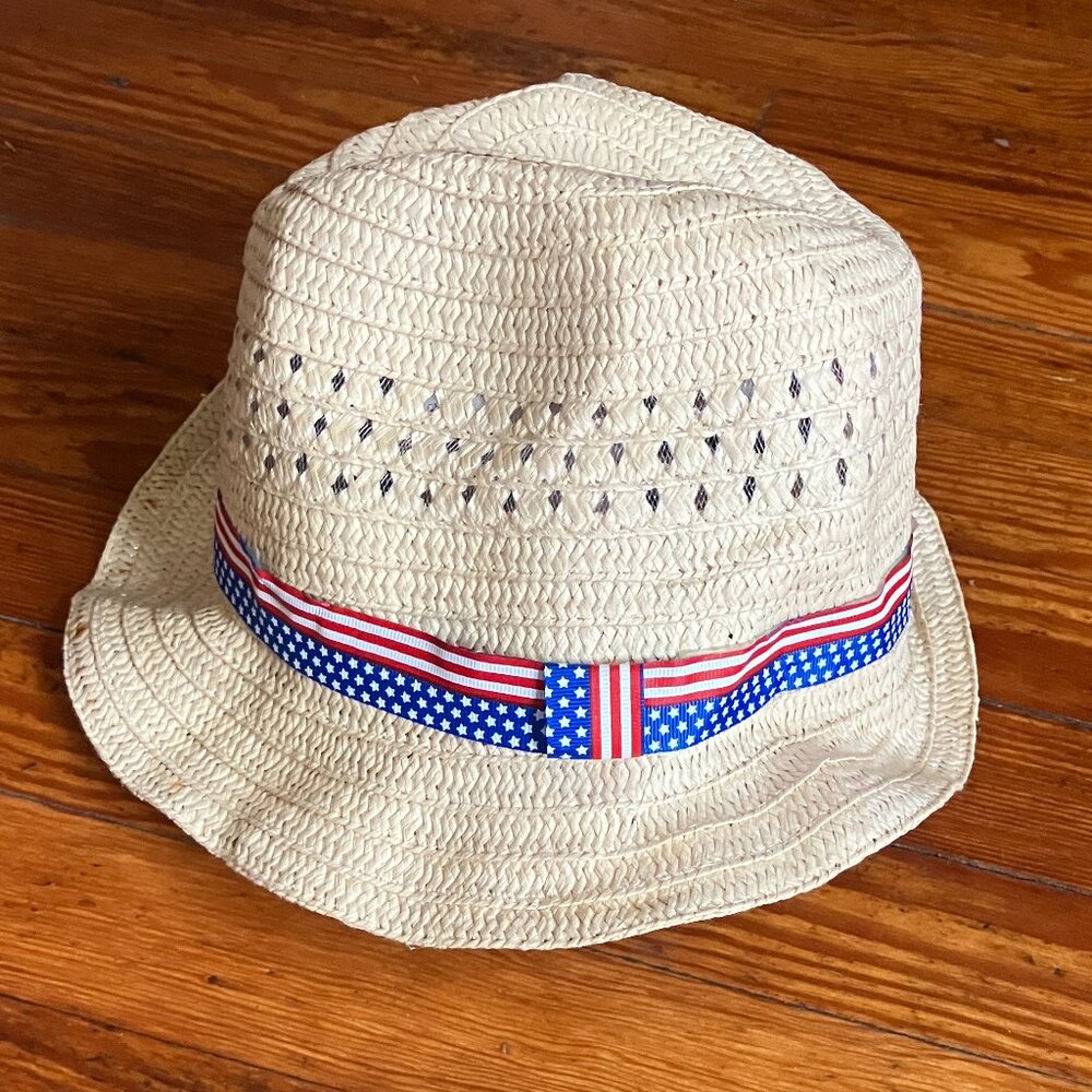 🇺🇸 Americana Patriotic Straw Fedora – Perfect for the 4th! 🇺🇸